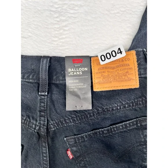 Levi's 80's Balloon Leg Jeans Retro Baggy Wide Y2K Size 26 New with tags - Picture 10 of 10